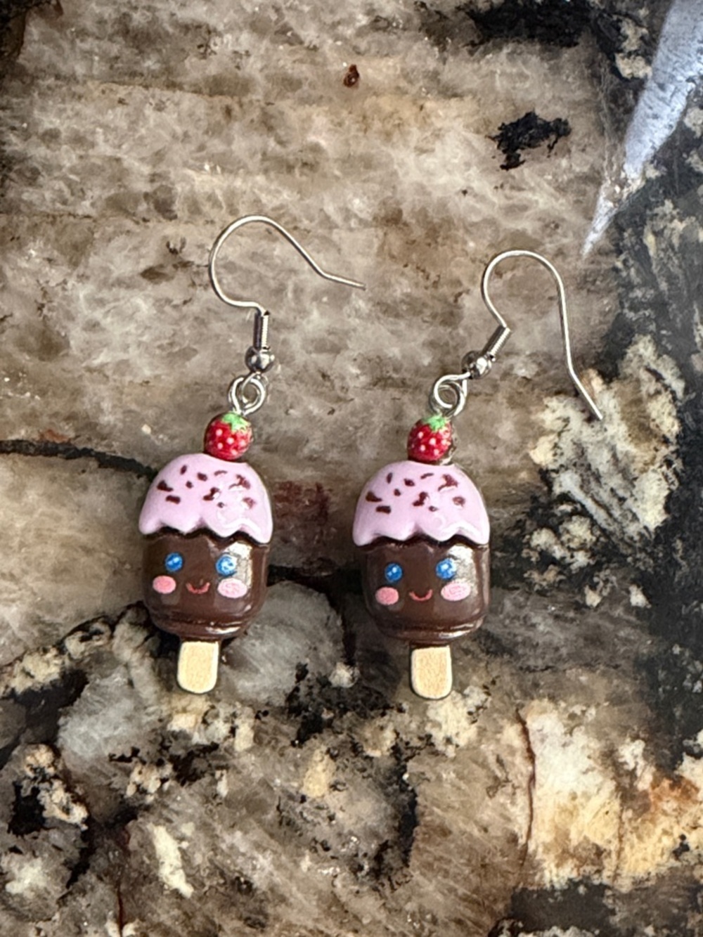 ✨ 5 for $30 Earring Bar ✨ Kawaii Ice Cream Pendant Resin Drop Earrings